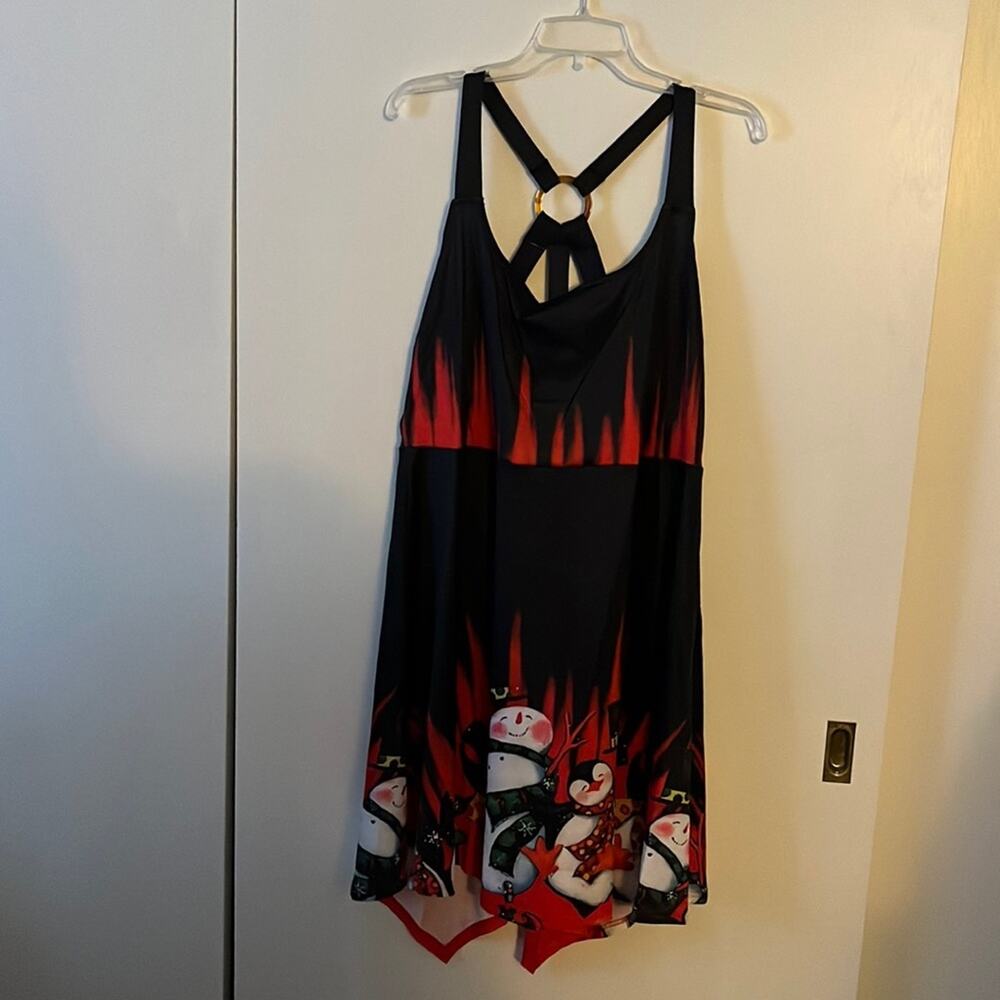 NWT Rosegal Snowmen and dancing penguins dress